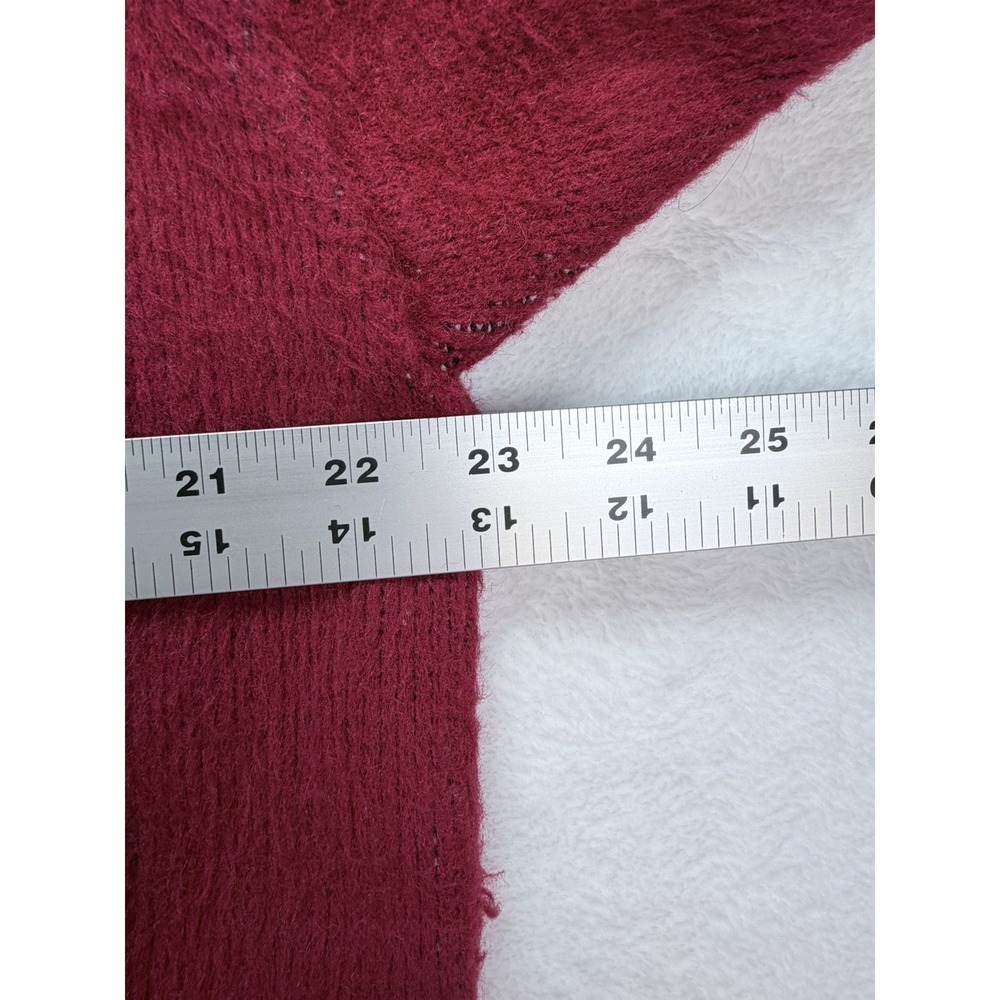 All Indians Native Wear Vintage 100% Wool Dreamcatcher Zip Hoodie Jacket Red M - Picture 8 of 11